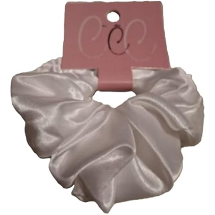 Satin Hair Scrunchie for women - White